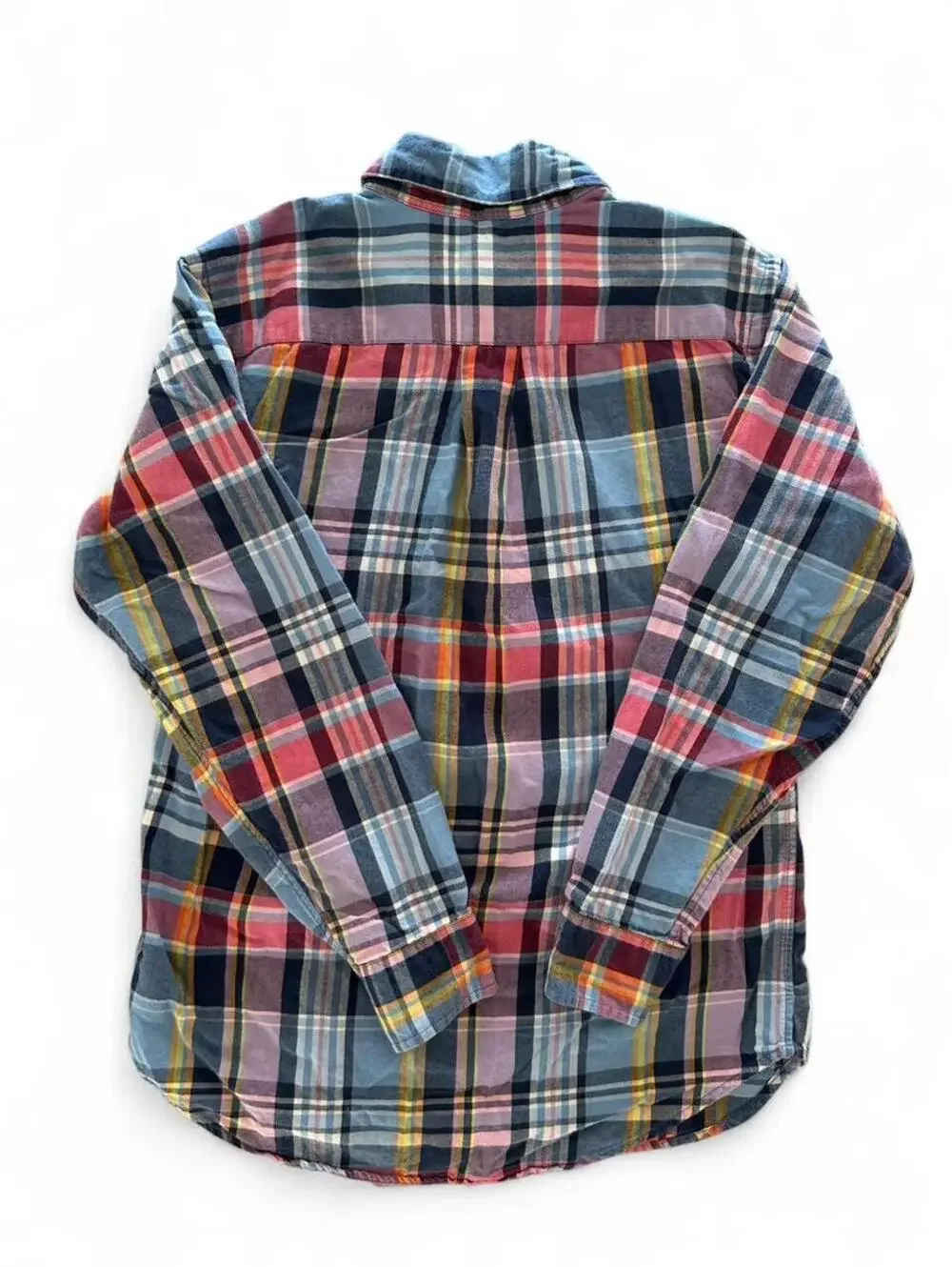 Polo Ralph Lauren Boys M 10-12 Plaid Button Down Shirt Multicolor Cotton